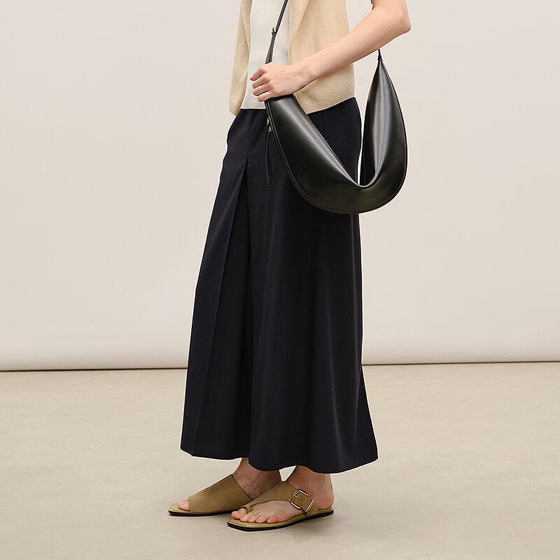 Less 2026 Spring Straight Wool Culottes