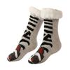 Christmas Floor Socks Thick Warm Non Slip Slipper Socks Cute Animal Fuzzy Socks with Gripper Fluffy Cuffs Gift for Christmas