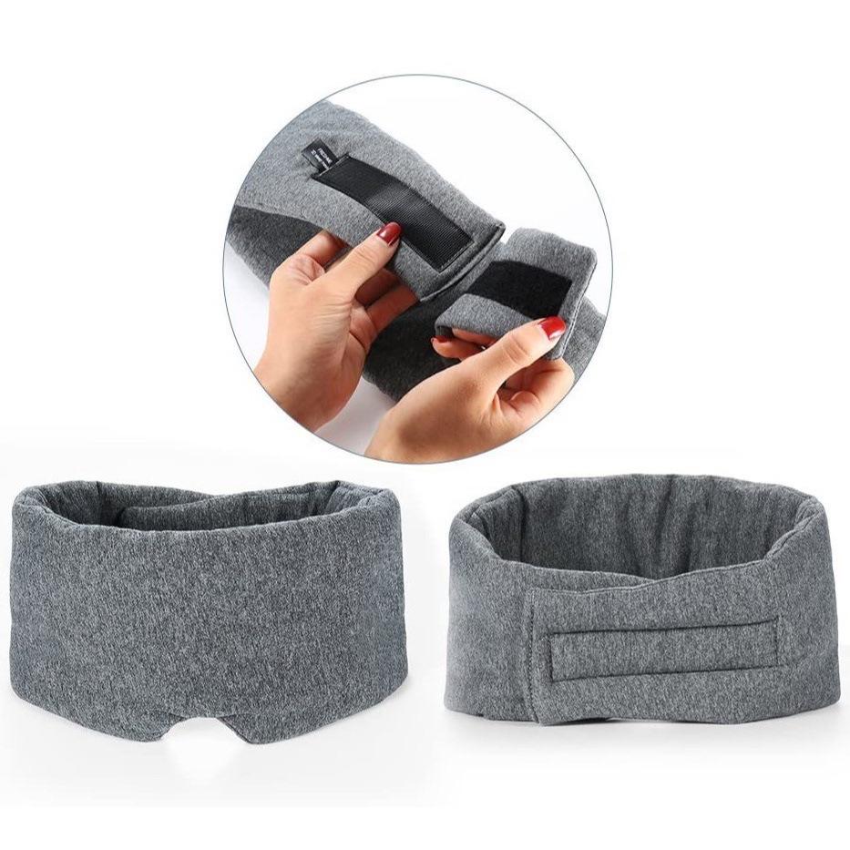 Masca de Ochi Respirabilă din Modal pentru Somn Profund - Blocare Lumină, Mare, Confort din Bumbac