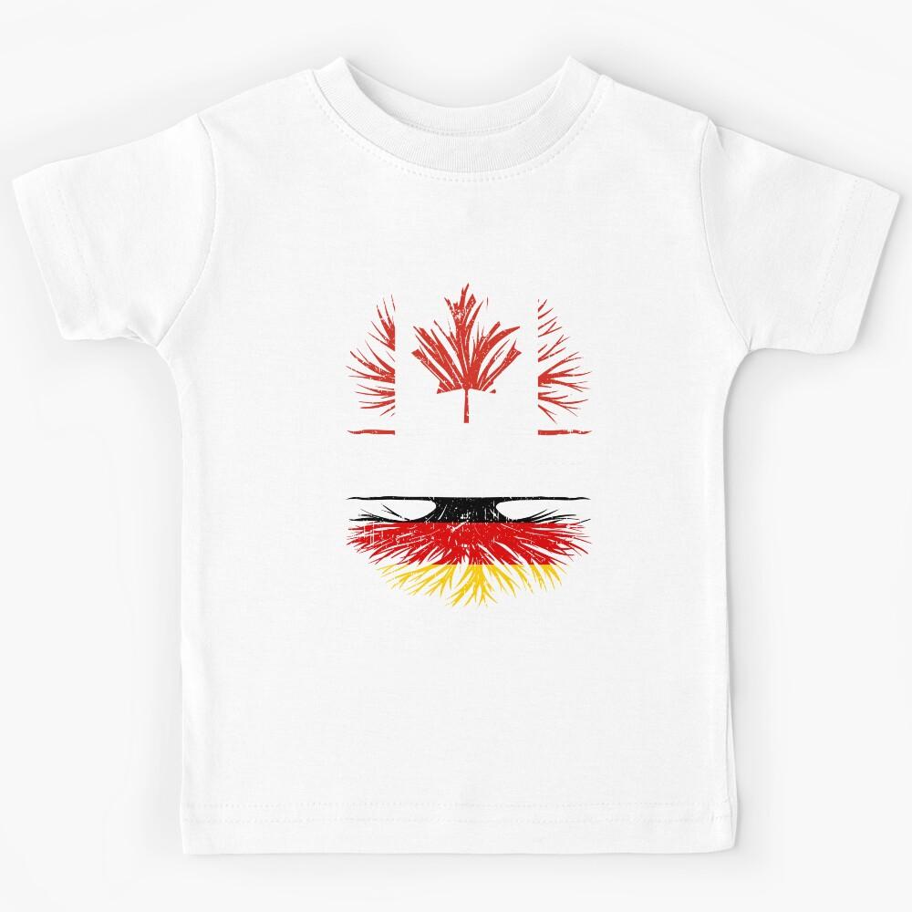 Canadian Grown with German Roots Canada Flag Kids T-Shirt 120