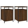 Nightstands (2 Pcs) Brown Oak Look 40 X 42 X 60 Cm Engineered Wood
