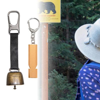 Loud Bear Bell Carabiner Hook Multipurpose Keychain for Trip Fishing Outdoor