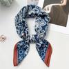 Korean version of herringbone pattern cashew flower small square scarf silk scarf women's spring and autumn scarf fashion matching shirt suit scar