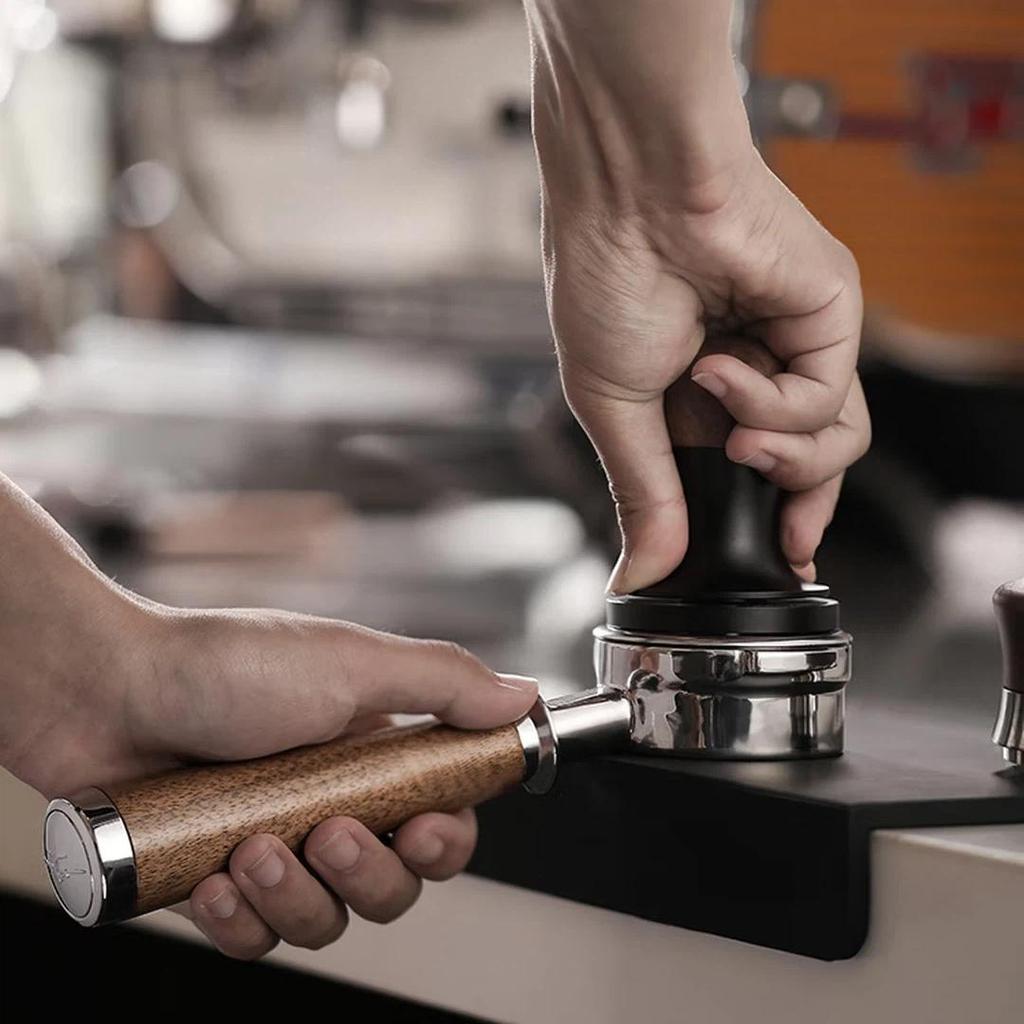 MHW-3BOMBER Coffee Machine Handle, Solid Wood Bottomless Extraction Modification Accessory, Walnut Handle - Lama/E61