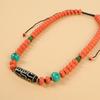 Xizang Dzi Bead Agate Coral Necklace Tibetan Men's and Women's Retro Long Clavicle Chain Tibetan Accessories