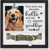 Pet Loss Gift, Memorial Sympathy Gifts for Loss of Dog, Pet Memorial Frame with Collar Holder, Cat Memorial Gift, My Hardest Goodbye