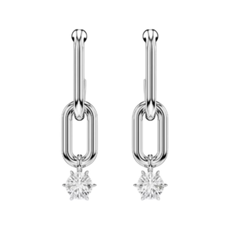 Swarovski Pure Color Design Lucky Imitation Crystal Earrings Women earrings White 5728584 Box (Random Color)