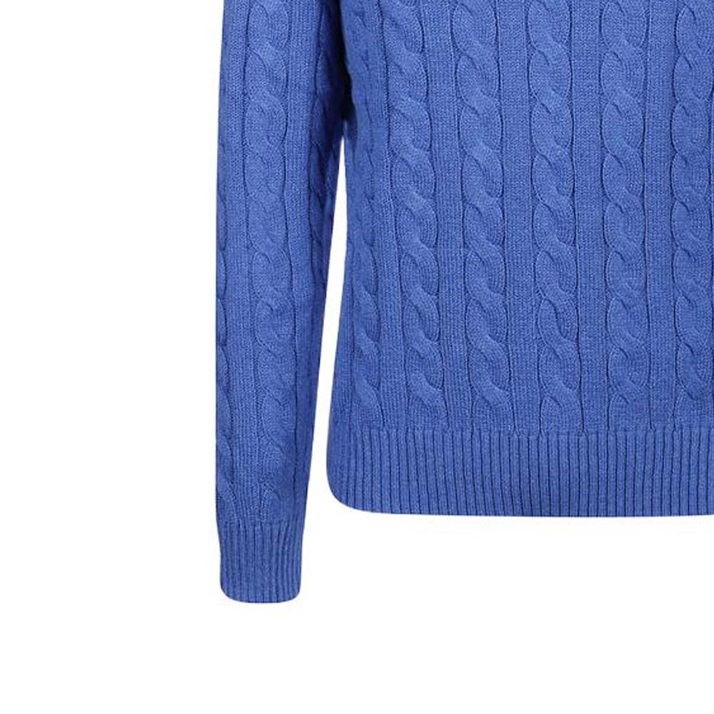 Polo Ralph Lauren Ss22 Crew Neck Cable Knit Sweater Men sweater Blue 710775885-030