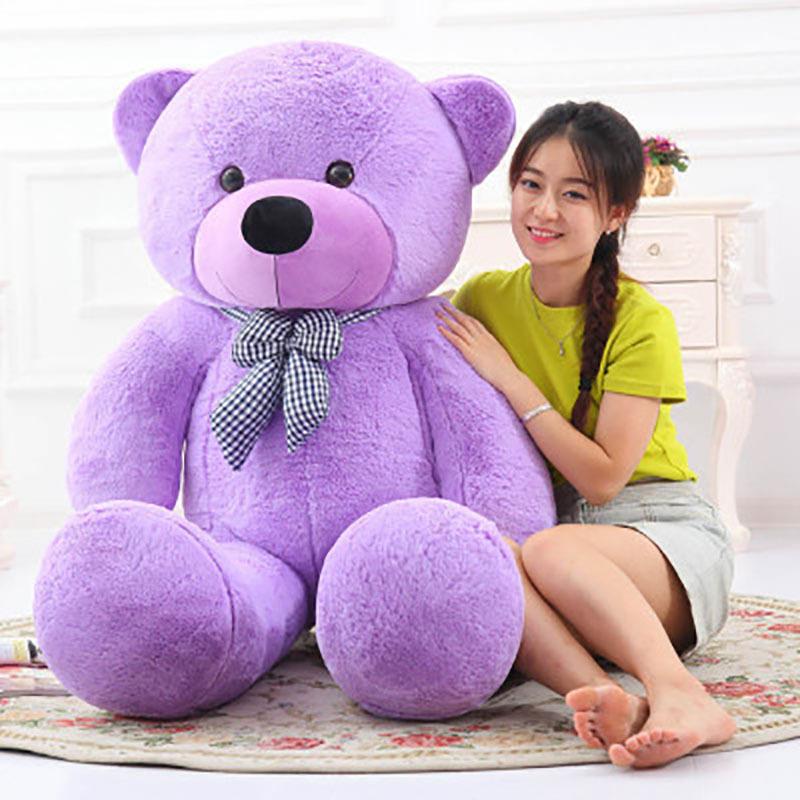 Big Human Size Filled Teddy Bear Giant Kids Doll Soft Pillow Plush Toy Stuffed Animal Cute Home Decoration Child Gift for Girls