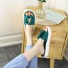 Korean Fashion Slippers 2024 Summer New High Quality One Line Cool Slippers Thick Sole Versatile Flower Simple Women's Shoes