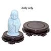 Wooden Chinese Vintage Pedestal Display Stand Carving Round Base Decor Buddhist