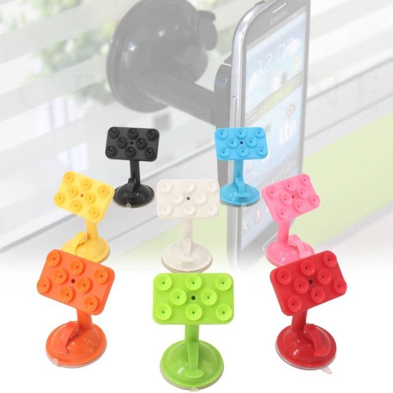 Universelle Autohalterung mit 8 Saugnäpfen 360 Grad drehbare Armaturenbrett-Handyhalterung