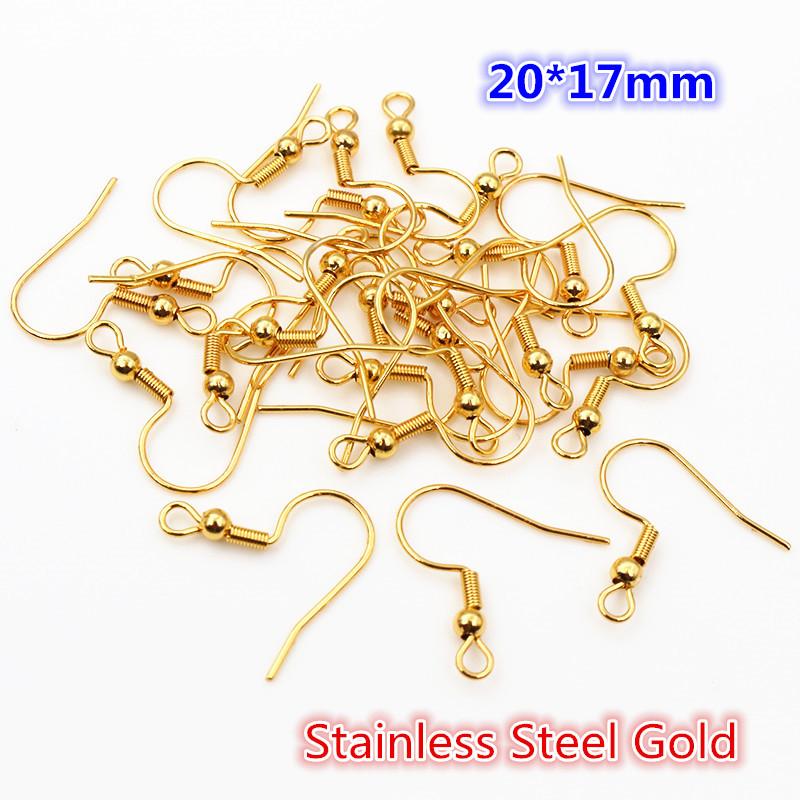  20x17mm Multi Styles Stainless steel DIY Earring Findings Clasps Hooks Jewelry Making Accessories Earwire