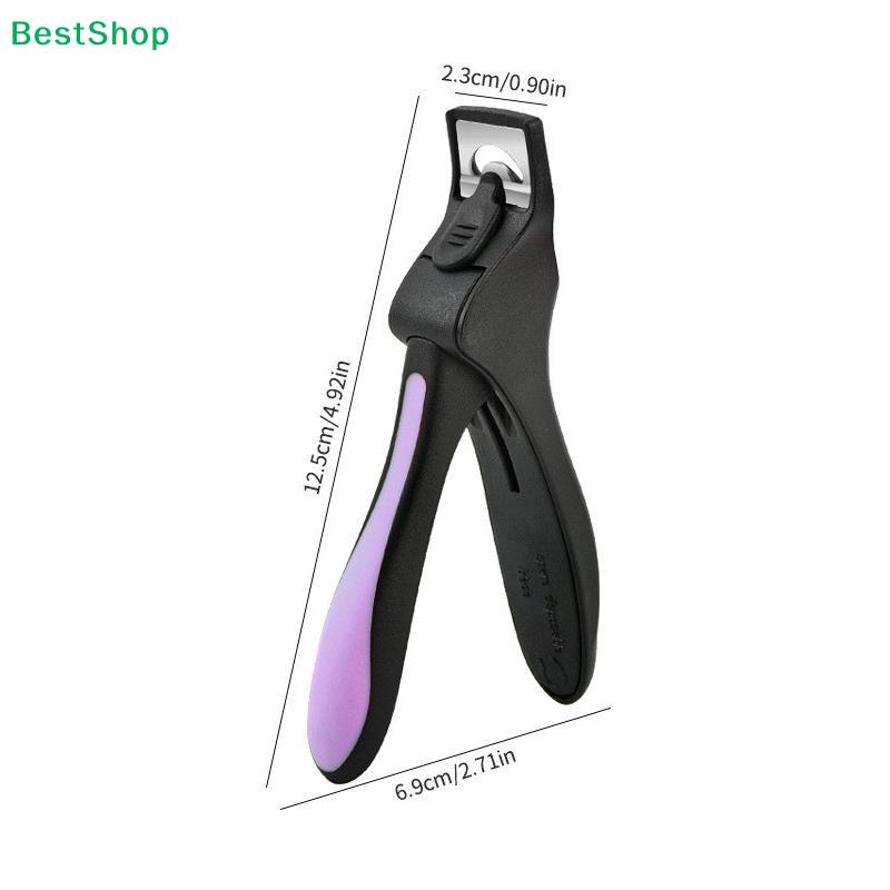 U-shaped French False Nail Scissors Nail Clipper With Nail Positioning Adjustable Nail Tip Cutter Trimmer Manicure Tool