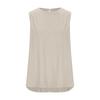 2024 Women's Plus Size Sleeveless Cotton-Linen Casual Top