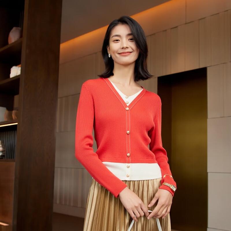 EP YAYING Вязаный свитер из искусственного двухслойного шелка тутового дерева и мериносовой шерсти M 3 54694₽