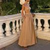 2026 Womens Solid Color Sleeveless Camisole Top Maxi Skirt Set Elegant Office Casual Two-Piece Outfit
