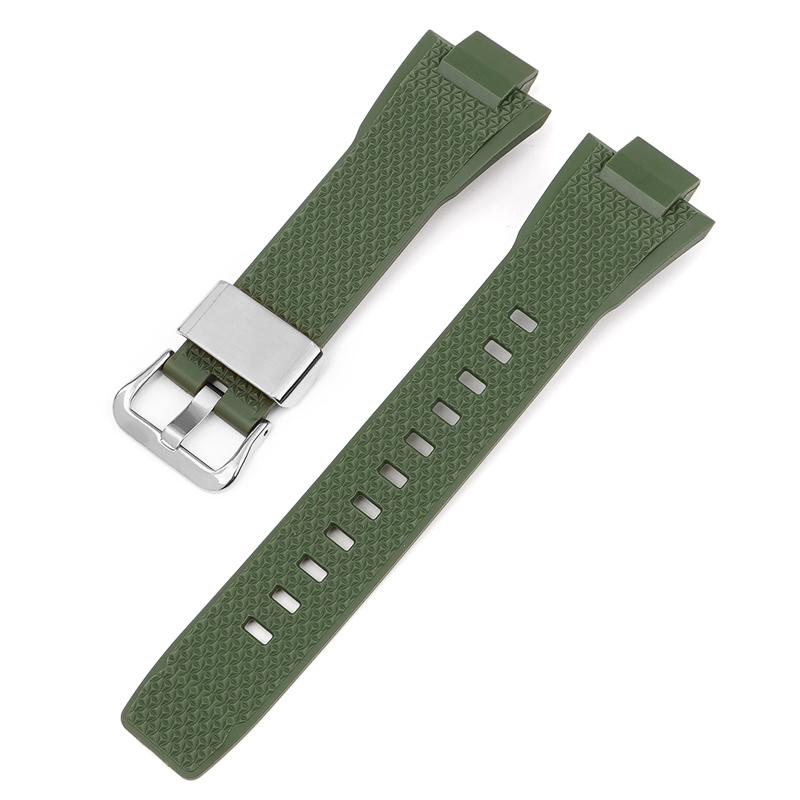 Watch Accessories For Casio G-SHOCK GST-B400 Series Resin Strap Men's Sports Waterproof Rubber Replacement Watchband Bracelet