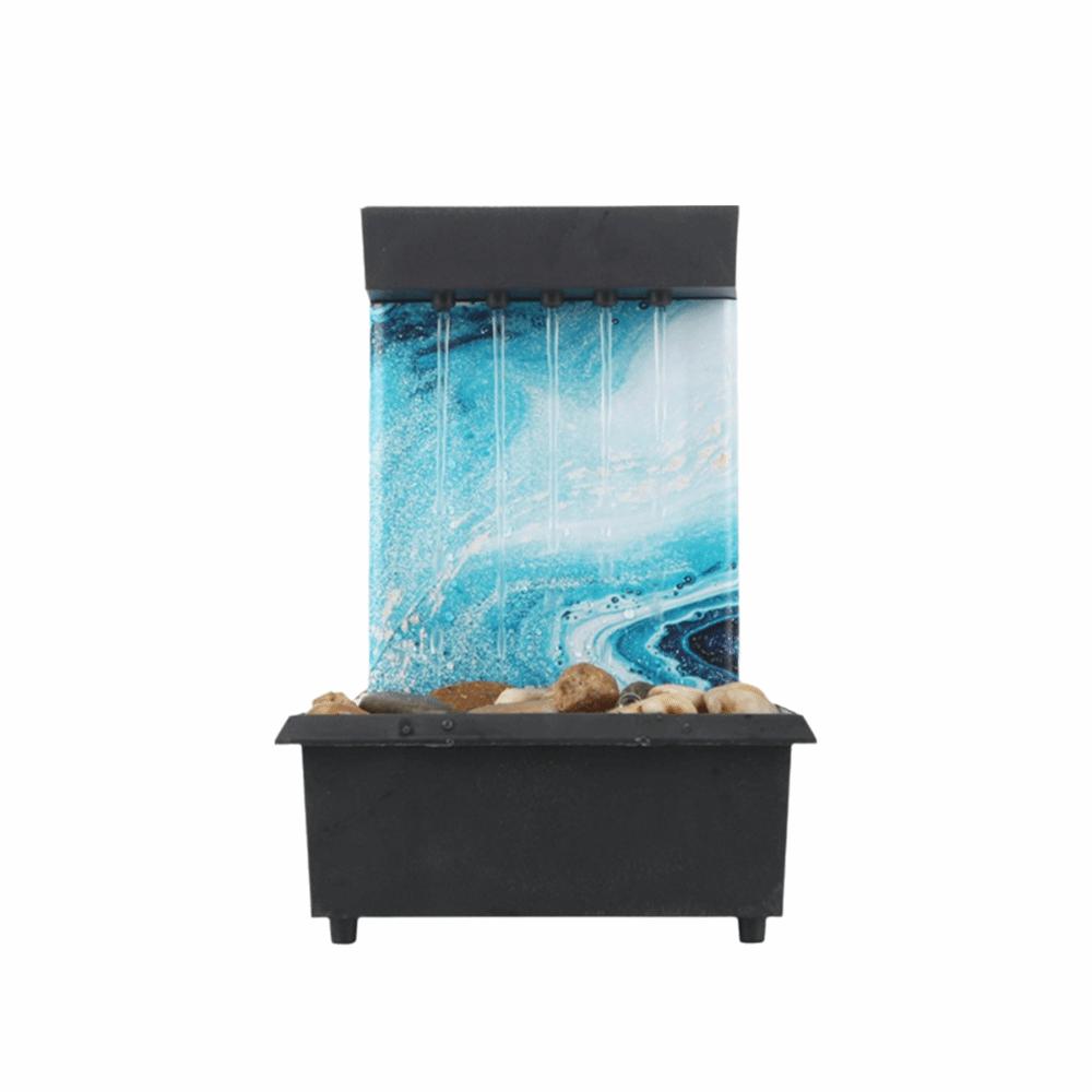 Circulating Water Flow Water Fountain ABS Micro Landscape Flowing Water Ornaments Battery/Plugged in Waterfall Decoration