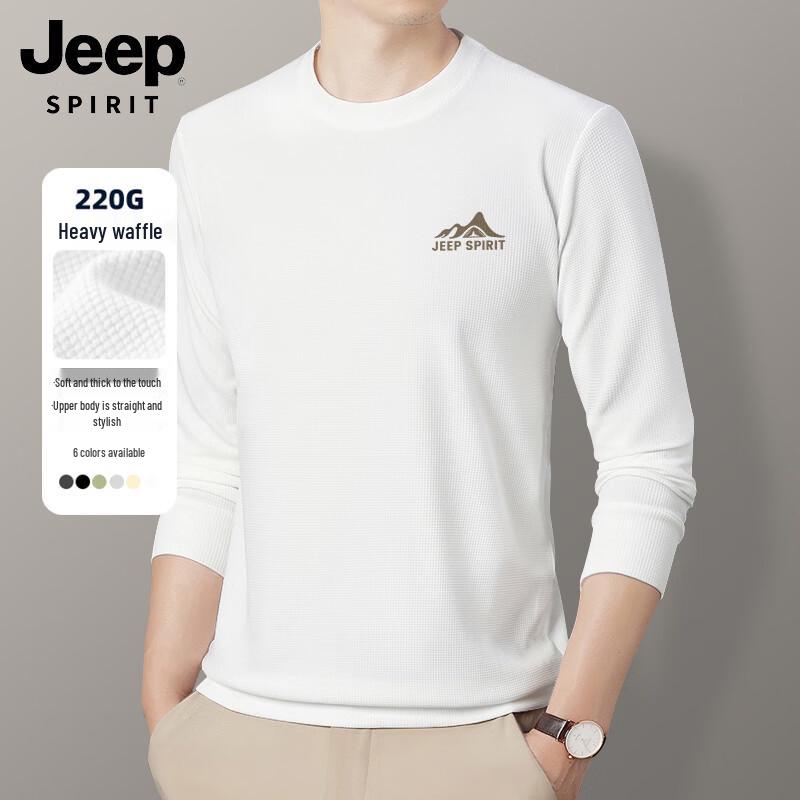 JEEP SPIRIT Men s Waffle Knit Long Sleeve T-Shirt 3XL