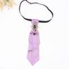 Retro College-Style Gemstone Streamer with Metal Chain - Unisex, No-Tie Design (TS365)