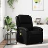 Massage Relax Chair Synthetic Leather Black