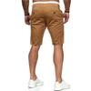 New Men Casual Fashion Solid Color Simple Slim Straight Shorts For Young Men