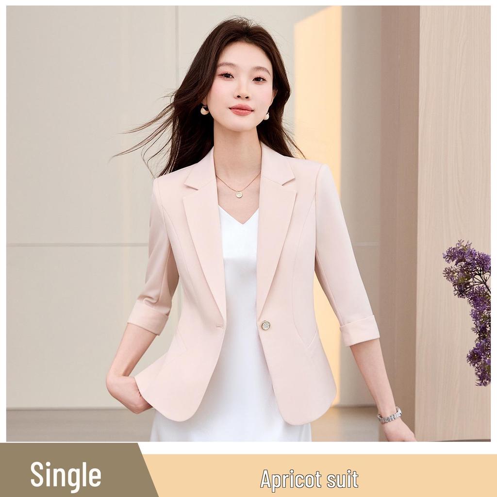 Women's 2026 Spring Fashion Suit: Versatile Casual Jacket & Dress Set for Work