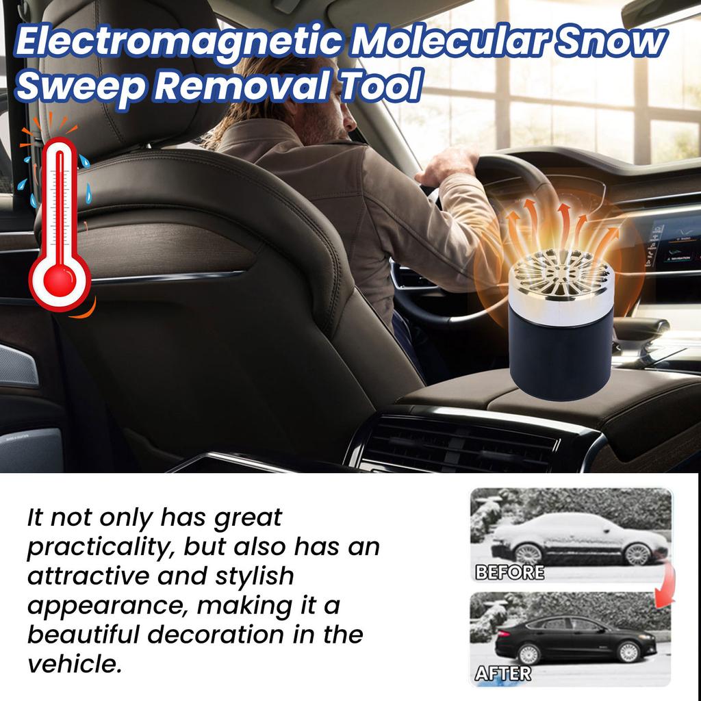 Vehicle Microwave Molecular Deicing Instrument Essential Oil Diffuser Heater Car Interior Decor Aromatic Deodorizing
