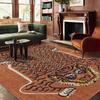 Living Room Carpet Home Decoration Vinntage Tiger Rug Animal Floor Mat Bedroom Bedside Lounge Non-slip Area Rugs Ethnic Retro