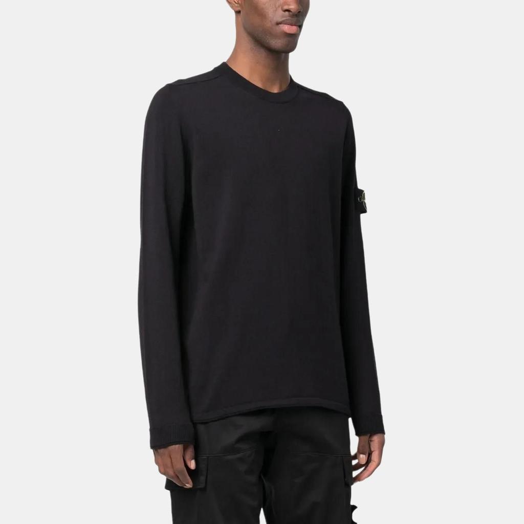 STONE ISLAND Logo Crew Neck Long Sleeve Sweatshirt Men Sweatshirt Navy-Blue K1S1551000-62S00B9-V0020