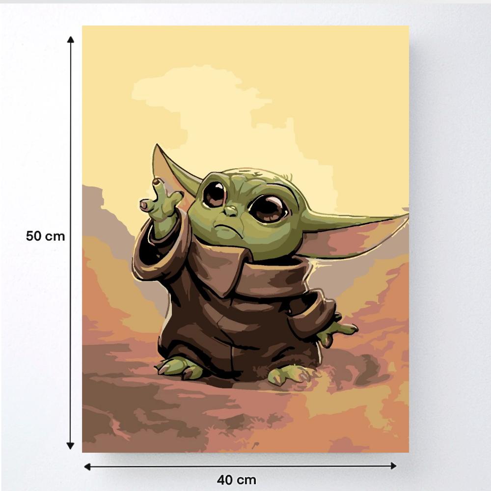 Painting by Numbers Paintings for Painting - Baby Yoda Star Wars 40X50 Cm