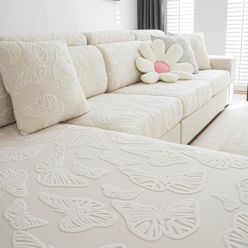 

Чехол для сиденья дивана из плотного жаккарда, эластичный чехол для дивана, защитный чехол для мебели, противопылевой чехол для сиденья для детей и домашних животных, съемный Backrest Cover M бежевый