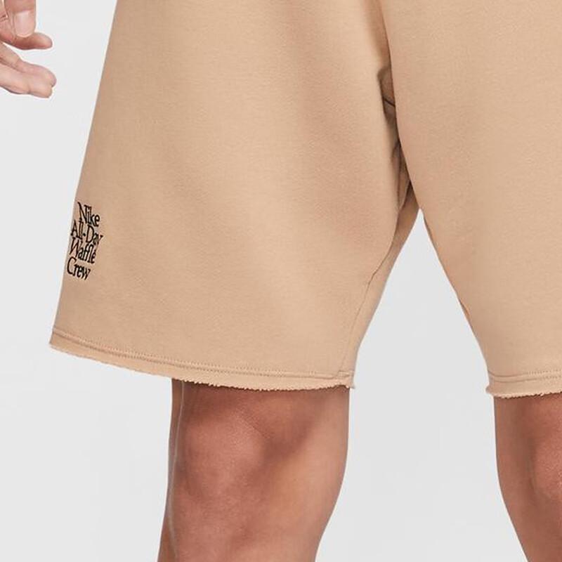 Nike Letter Logo Knit Fitness Training Sports Casual Shorts Men bottoms Khaki HQ1203-200