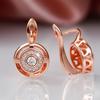 Unique Design Women's Earrings Rose Gold Color/Silver Color Luxury Bridal Wedding Earrings High Quality Jewelry Drop Ship