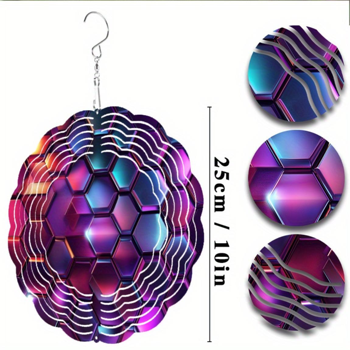 

10 inch outdoor wind chime for garden balcony decor rotating hook elegant design perfect gift for spring summer 01A