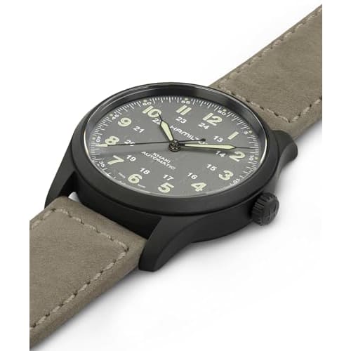 Hamilton Khaki Field Titanium Automatic Watch H70215880 Unisex [Official Import] with Official Warranty