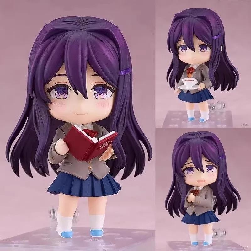 Doki Doki Literature Club Q Version Figures Monika Yuri Sayori Natsuki Cute Desktop Ornament Game Fan Collectible Holiday Gift
