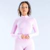 DfyneTK Matte Slim Fit Half-Zip Long Sleeve Fitness Jacket