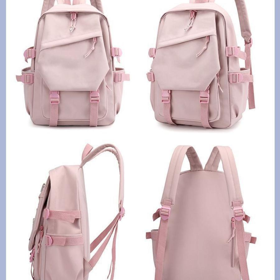 Korean Fashion Printed Backpack for Women Men Cute Youth School Bag Trendy Casual Daily Travel Shoulder Bag KTB