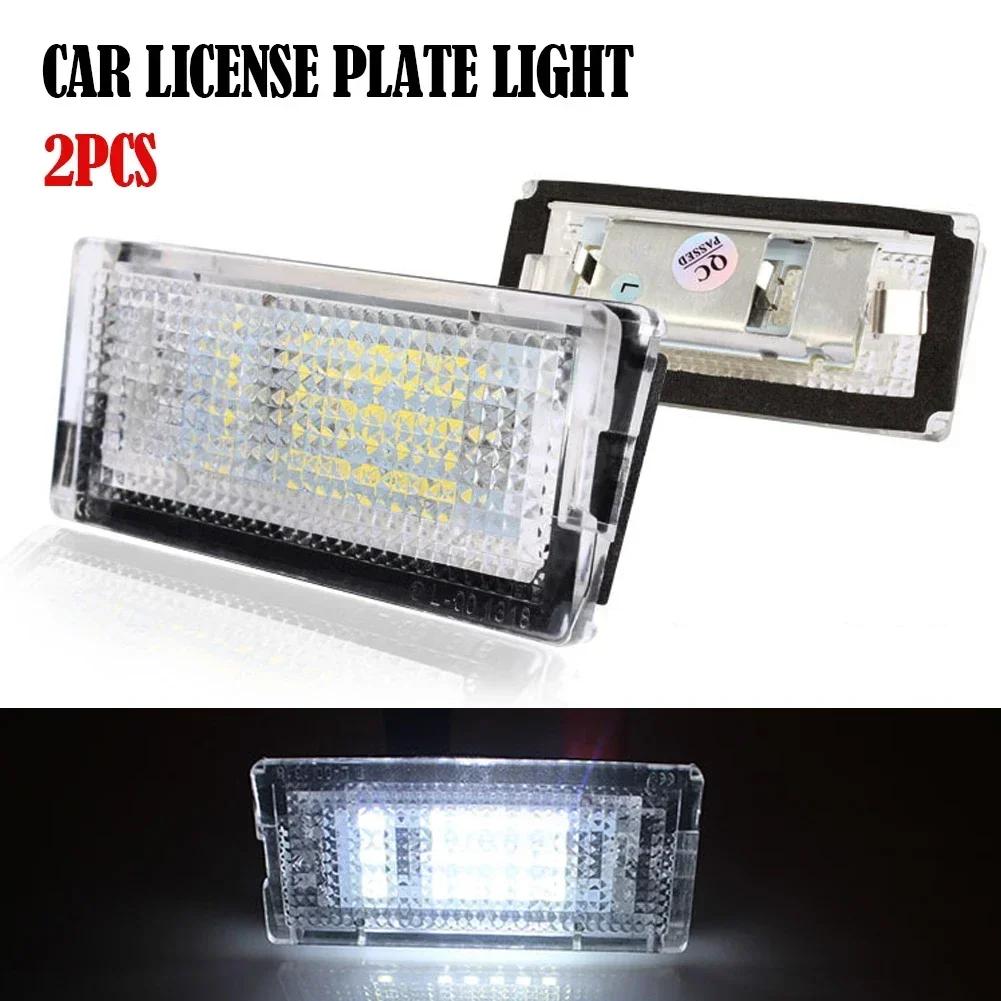 1/2Pcs Auto Tail Light Led License Plate Light Led Canbus White LED Bulbs for BMW 3-series E46 1998-2005 3 4 5 Car Accessories