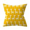 Ellow Mandala Floral Peach Skin Pillow Cover 2D Flat Printed Decorative Cushion Case For Sofa Living Room Home Decor 45X45Cm