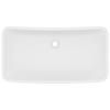 VidaXL Luxury Rectangular Washbasin Countertop Washbasin Toilet Hand Basin Bathroom Vanity Home Cosmetics Room White 146954