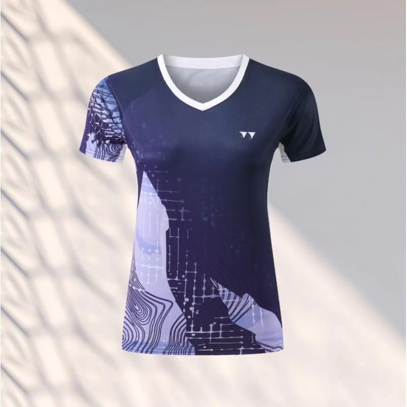 Quick-Dry Badminton Shirt Men Women Lightweight Sport T-Shirt Breathable Athletic Top Training