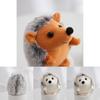Adorabile Portachiavi Peluche Riccio Animale Morbido Imbottito Fascino per Zaino Carino