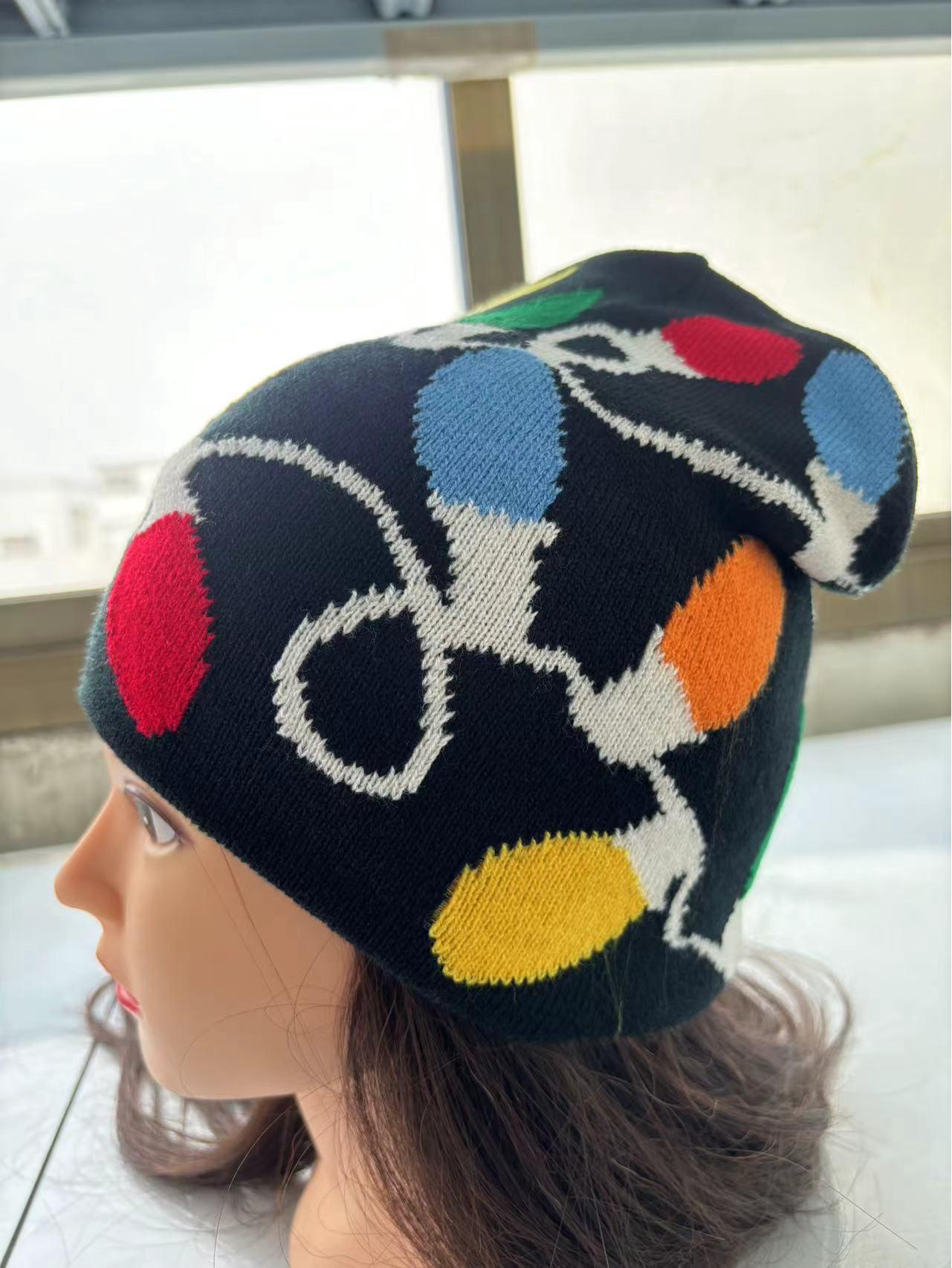 

Трендовая унисекс шапка-бини крупной вязки с пламенем: Плотный и универсальный для осени/зимы One Size