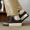 Outdoor four-season solid-color striped men's casual board shoe breathable walking shoes soft-soled comfortable and trendy shoes