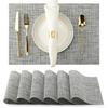 Heat Resistant Placemats Reusable Wear-Resistant Stain-Proof Table Non-Slip Heat-Insulating Mats Protectors for Dining