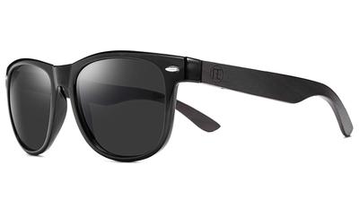 Wooden Sunglasses Polarized Sunglasses UV400 Protection UV Sunglasses Handmade Unisex Hard Case Included B2448 [FEISEDY] Men's