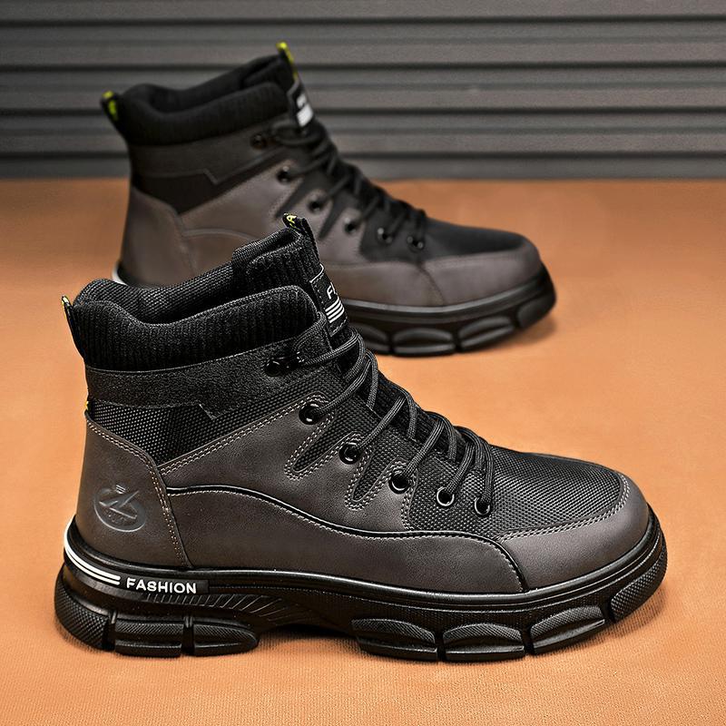 

Outdoor men s boots autumn and winter 2025 British style Martin boots men s casual tooling locomotive boots men s high-top tide boots 44